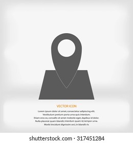 Pin on the map icon