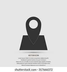 Pin on the map icon