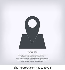 Pin on the map icon