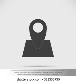 Pin on the map icon