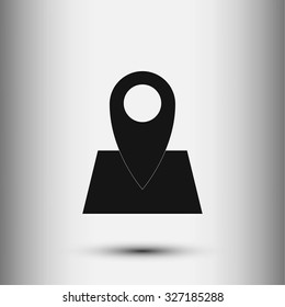 Pin on the map icon