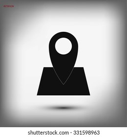 Pin on the map icon