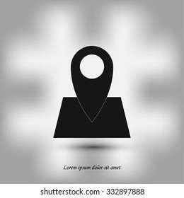 Pin on the map icon