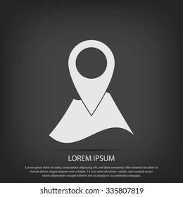 Pin on the map icon