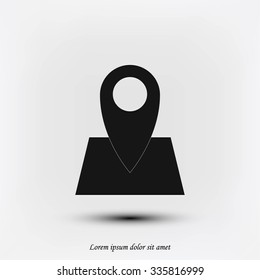 Pin on the map icon