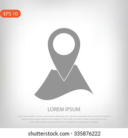 Pin on the map icon