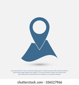 Pin on the map icon