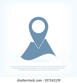 Pin on the map icon