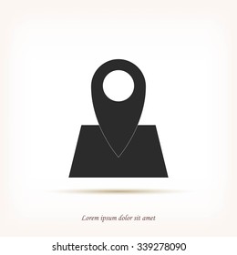 Pin on the map icon