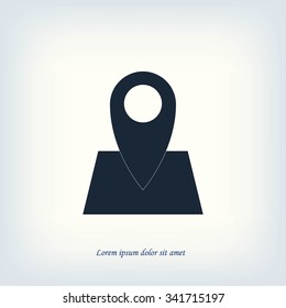 Pin on the map icon