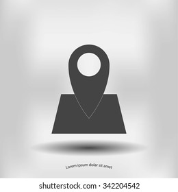 Pin on the map icon