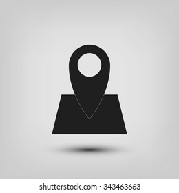 Pin on the map icon
