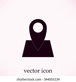Pin on the map icon