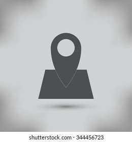 Pin on the map icon