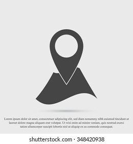 Pin on the map icon