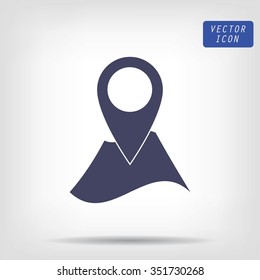 Pin on the map icon