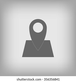 Pin on the map icon