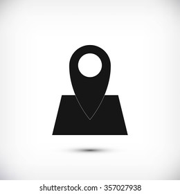 Pin on the map icon