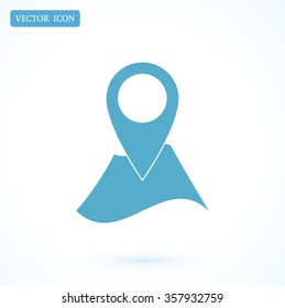 Pin on the map icon