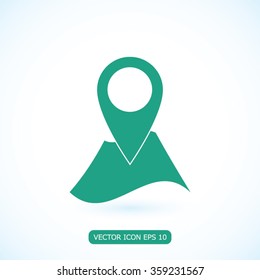 Pin on the map icon