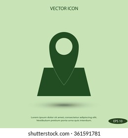 Pin on the map icon