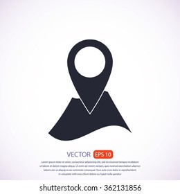 Pin on the map icon