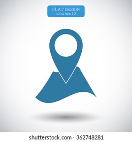 Pin on the map icon
