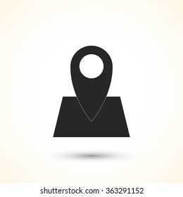 Pin on the map icon