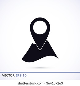 Pin on the map icon