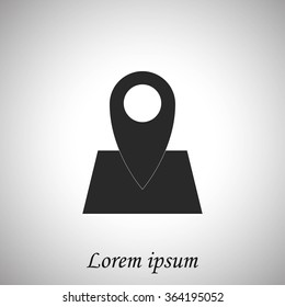 Pin on the map icon