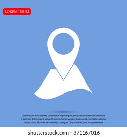 Pin on the map icon