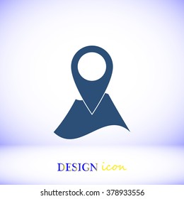 Pin on the map icon