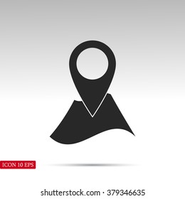 Pin on the map icon