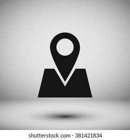 Pin on the map icon