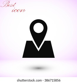 Pin on the map icon