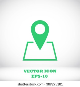 Pin on the map icon