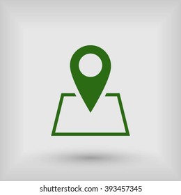 Pin on the map icon