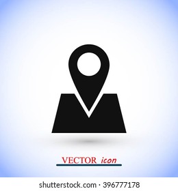 Pin on the map icon
