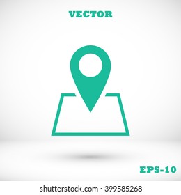 Pin on the map icon