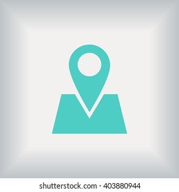 Pin on the map icon