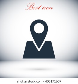Pin on the map icon