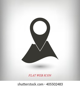 Pin on the map icon