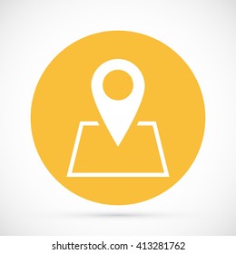 Pin on the map icon