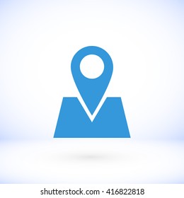 Pin on the map icon