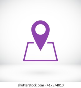 Pin on the map icon