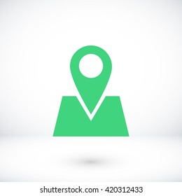 Pin on the map icon