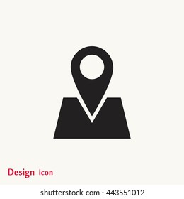 Pin on the map icon