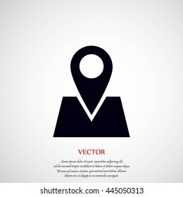 Pin on the map icon