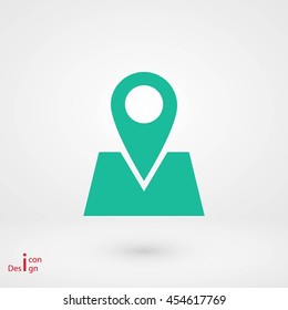 Pin on the map icon