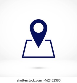Pin on the map icon